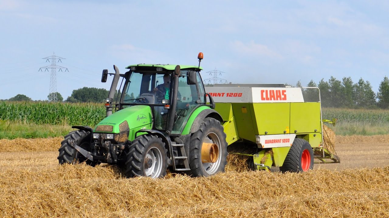 Deutz-Fahr Agrotron 115 mk3 & Claas Quadrant 1200 - stro persen