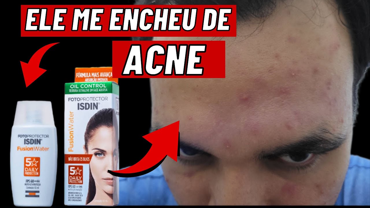 NOVA FÓRMULA do ISDIN Fusion Water ME ENCHEU DE ESPINHAS │Protetor Solar para o rosto ARDE OS OLHOS?