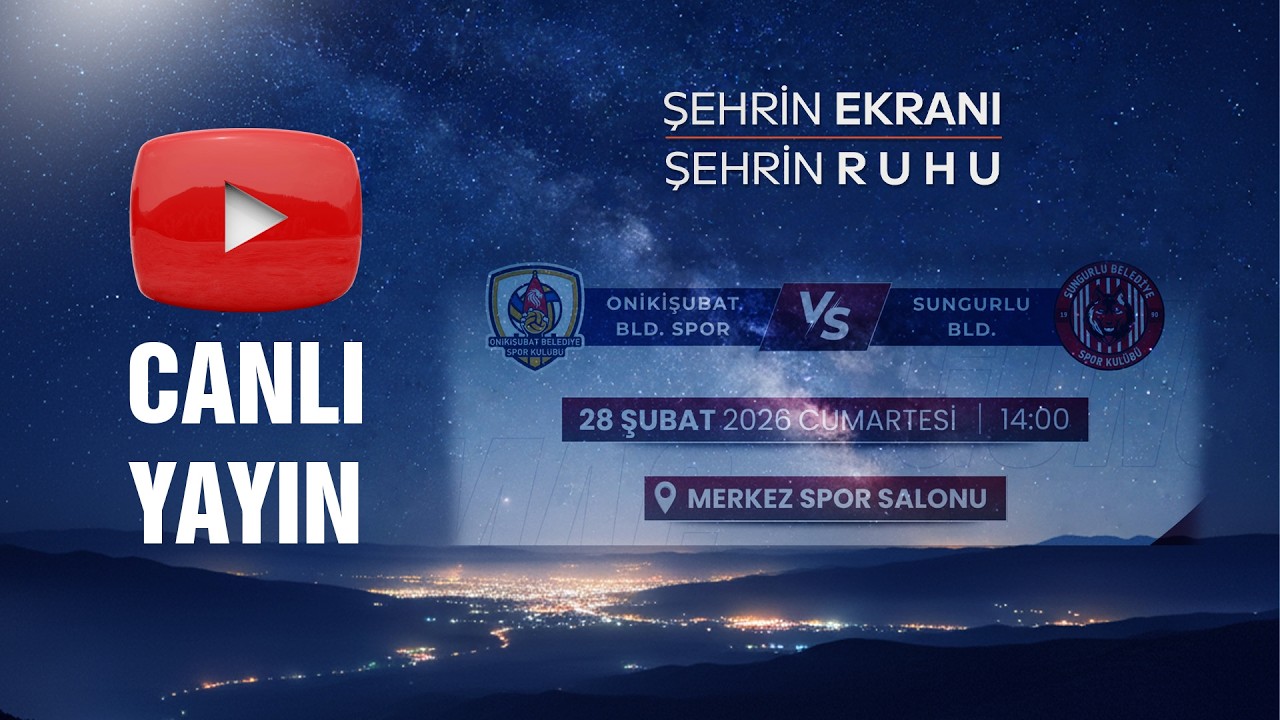 CANLI YAYIN - Onikişubat Voleybol - Sungurlu Belediyespor Şampiyonluk Maçı