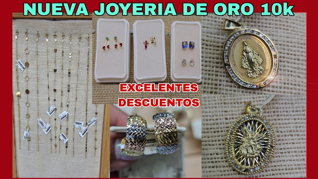 DÓNDE COMPRAR ORO 10K CADENAS, MEDALLAS, ANILLOS, PULSOS CON DESCUENTOS/ NUEVA JOYERIA PARA EL CANAL