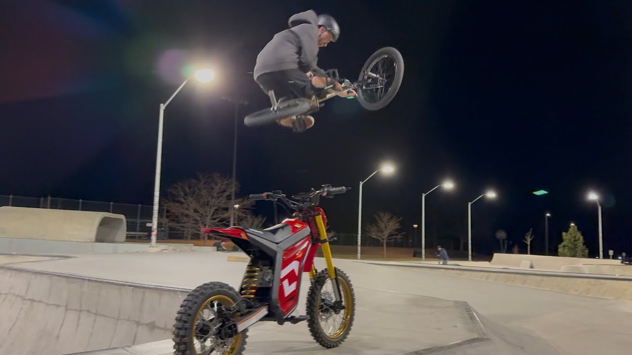 I TOOK MY MINIBIKE TO THE SKATEPARK! Droyd berserker official review