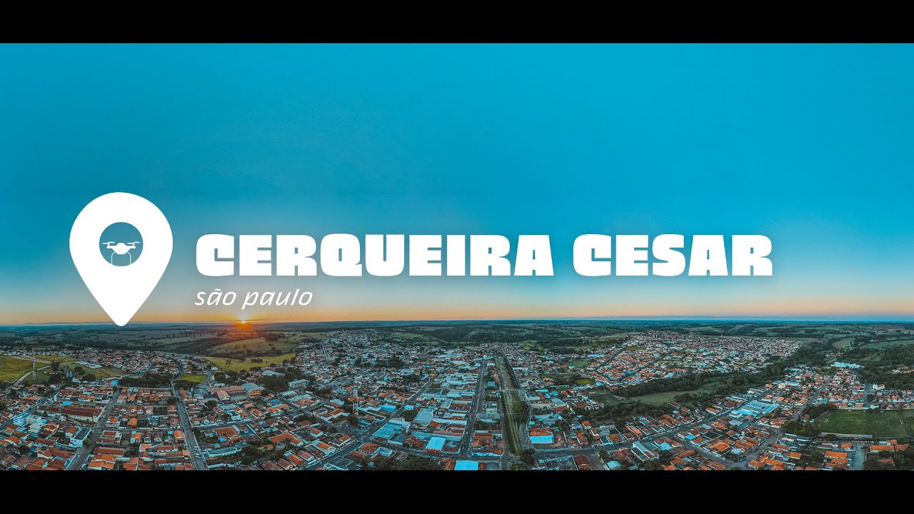 Cidade de Cerqueira César/SP filmada por drone