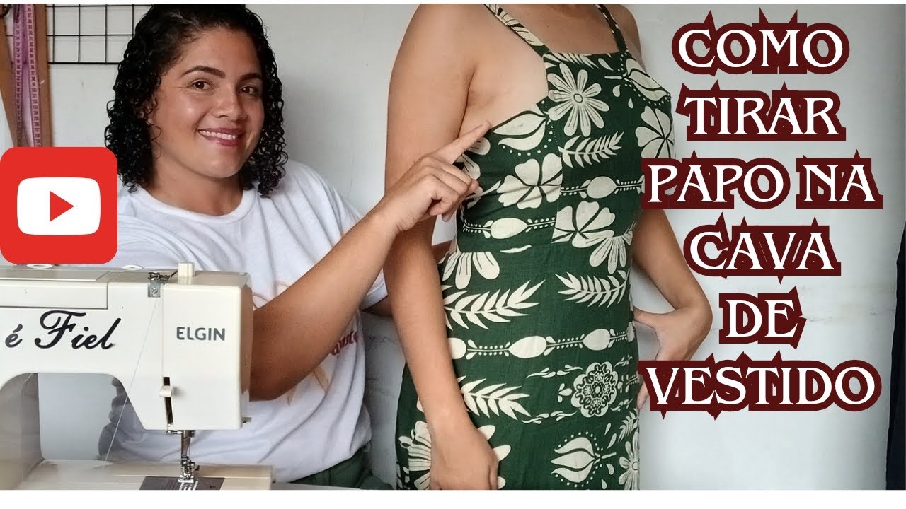 Como tirar papo da cava de vestido .
