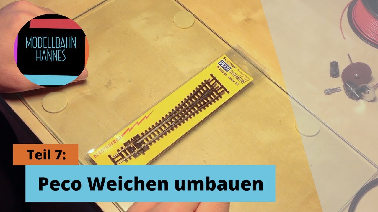 Peco Weichen modifizieren