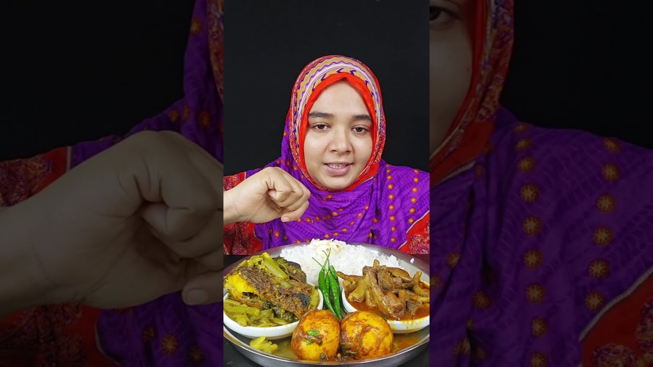 Cooking & Eating Chicken Lotpotty Masala Curry,Big Fish Head Curry, Egg Masala Rice Bigbites Asmr 