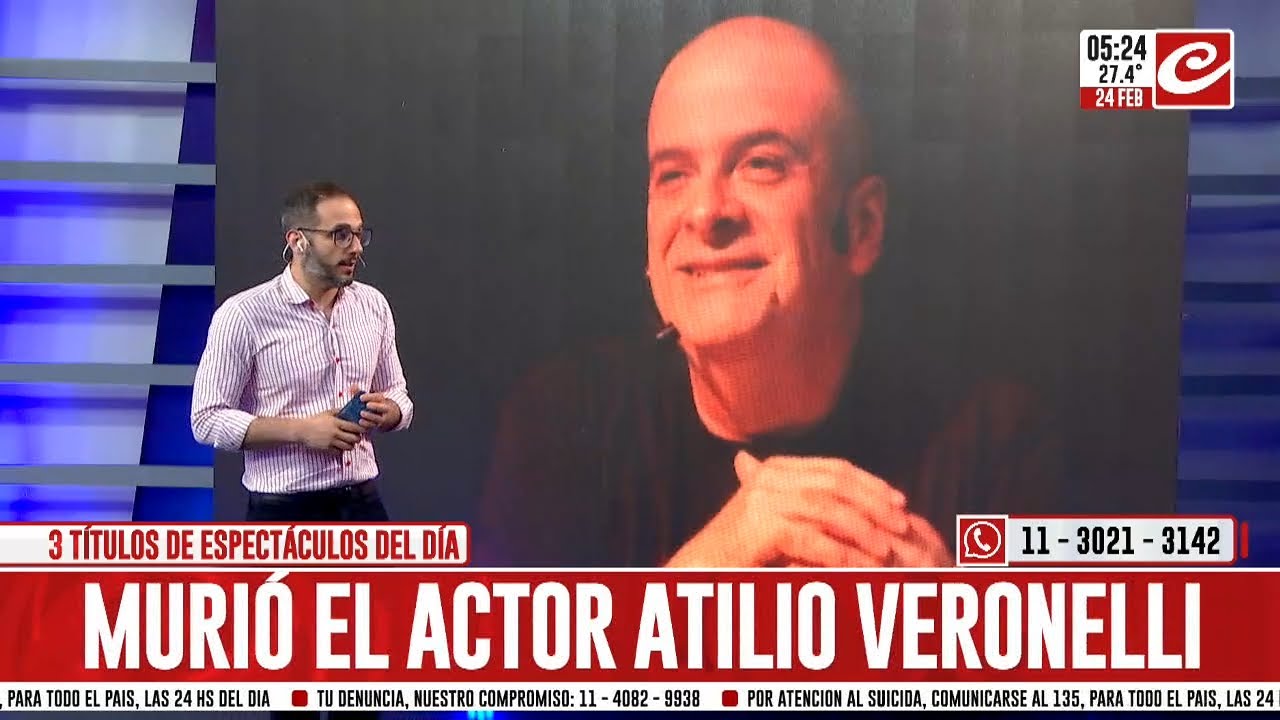 Murió el actor Atilio Veronelli
