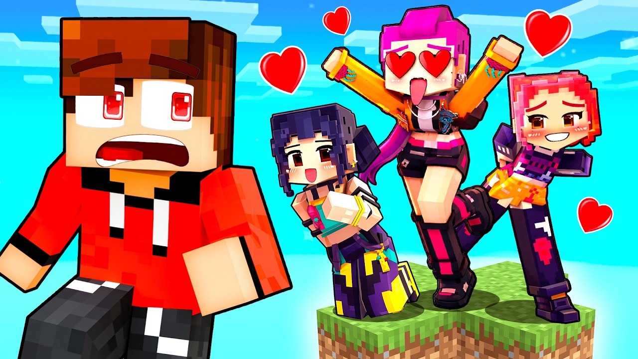UTKNĄŁEM NA JEDNYM BLOKU z KPOP DEMON HUNTERS w Minecraft!