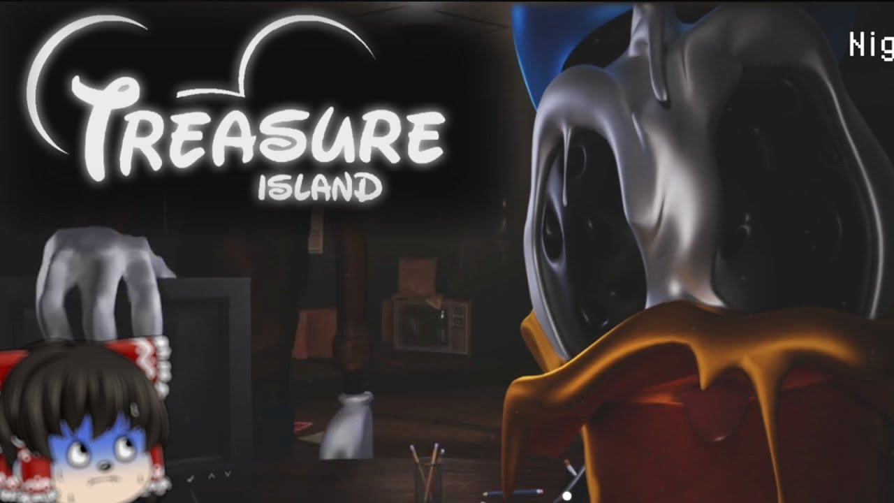 #前編【fnafファンゲーム紹介】夢の国のネズミ達を監視するお仕事【Five Nights at Treasure Island (Official)】【ゆっくり実況】