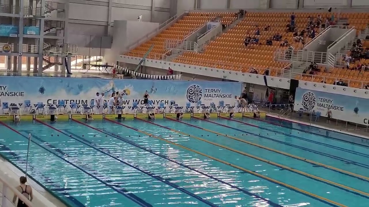 Martyna Malinowska 50m grzbiet -  Zawody Pływackie Poprawiamy Rekordy na Termach. 14.05.22