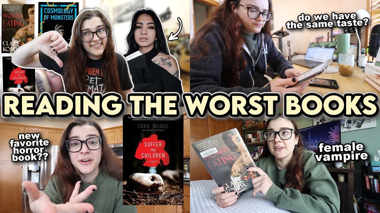 reading the WORST books... 🙅‍♀️ according to my friend @jan agaton🦇
