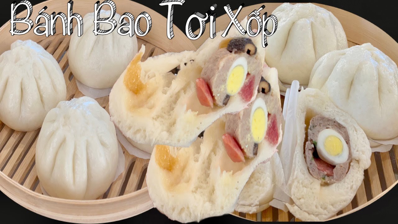 Taylor Chia Sẻ C&aacute;ch L&agrave;m Mới B&aacute;nh Bao Nh&acirc;n T&ocirc;m Thịt Trắng Mềm Tơi Xốp Rất Ngon - Steamed Pork Buns