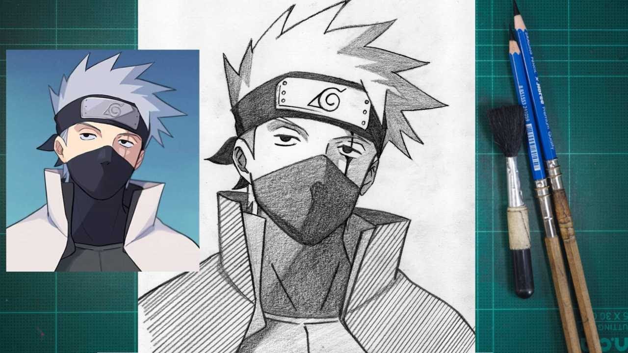 Easy Kakashi Drawing Guide | Naruto Anime Step by Step Tutorial