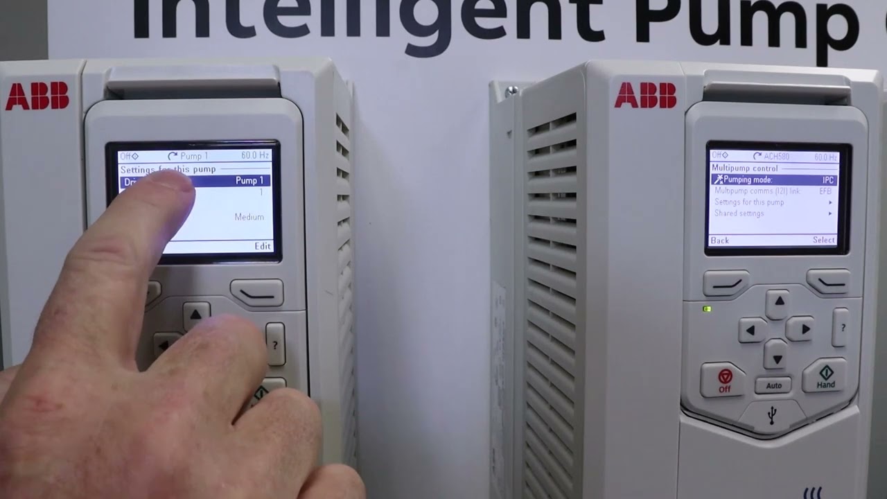 ABB ACH580 Variable Frequency Drive Intelligent Pump Control Setup