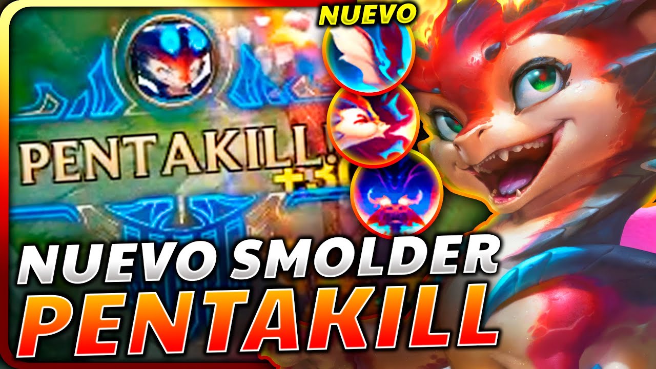 😱¡ES UNA LOCURA! ¡hago *PENTAKILL BRUTAL* con SMOLDER, EL NUEVO CAMPEÓN que ONE SHOTEA SIN PENSAR!