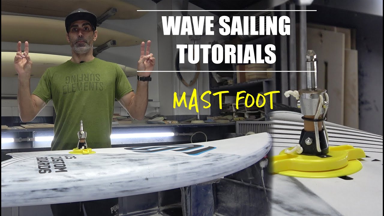 Where to place the mast foot on a wave board. ¿To the front or to the back?