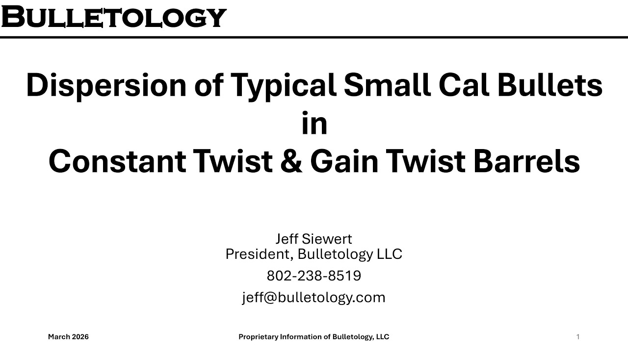 The Science Behind the Wonders of Gain Twist Barrels with Special Guest Jeff Siewert