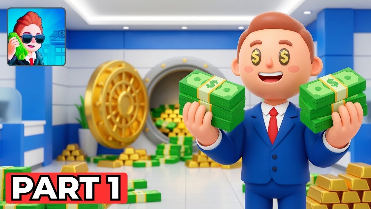 Геймплей Money Empire, часть 1 &ndash; СТРОИМ МИЛЛИОННЫЙ БАНК! | Idle Tycoon (Android/iOS)
