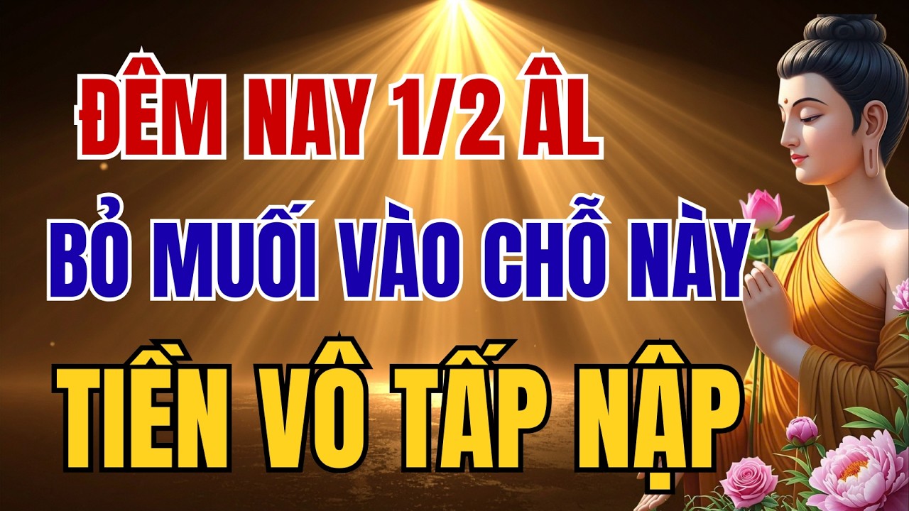 Đêm Nay Mùng 1 Tháng 2 ÂL: Bỏ Muối Vào Chỗ Này - Tiền Vô Tấp Nập | PHONG THỦY PHÚC LỘC