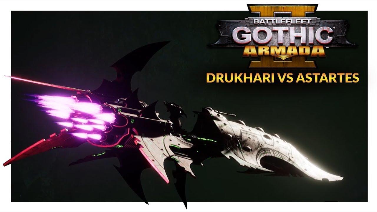 BATTLEFLEET GOTHIC ARMADA 2 | IMPALER BAE - Drukhari vs Adeptus Astartes (Ranked 1v1)
