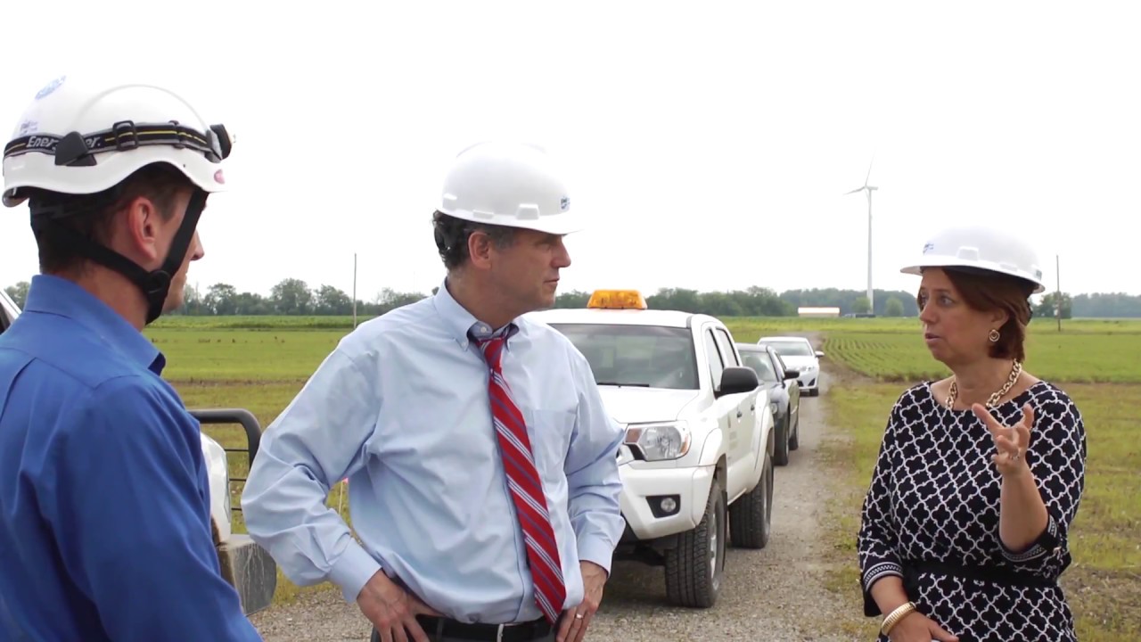 The Blue Creek Wind Farm in Ohio