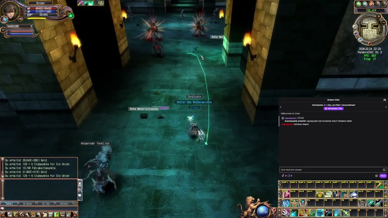 Last Chaos Twitch Live-Stream 13 / Hunter Lv.160 / Kappelle / Pandora / Gold, FP & CC Sio Farmen