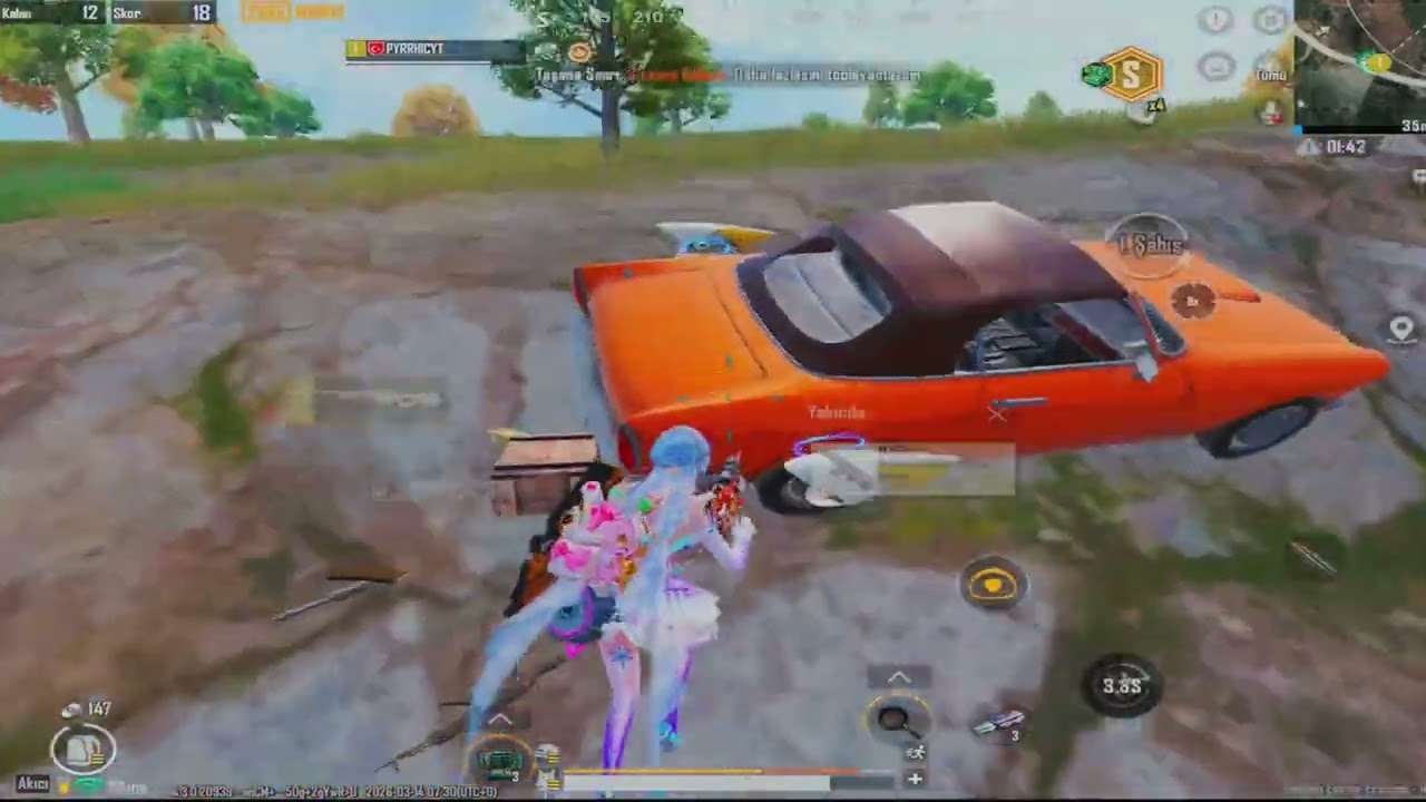 ARABADA GİDEN ADAMA OYUN SİLDİREN AWM VURUŞU ONE MAN SQUAD PUBG MOBİLE