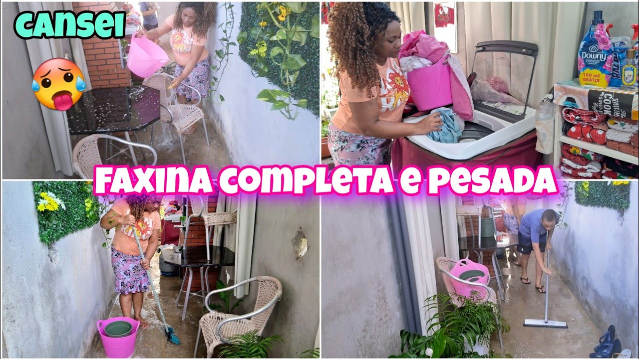 FAXINA COMPLETA PESADA Muitas HORAS de LIMPEZA  me SURPREENDI com o RESULTADO🏡.🪣🫧🪠Estava um NOJO🤮