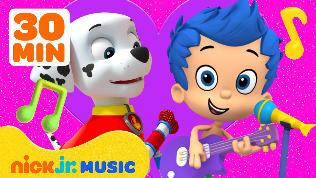 Nick Jr. Valentine's Day & Friendship Songs! w/ PAW Patrol, Bubble Guppies & More 💗 | Nick Jr. Music