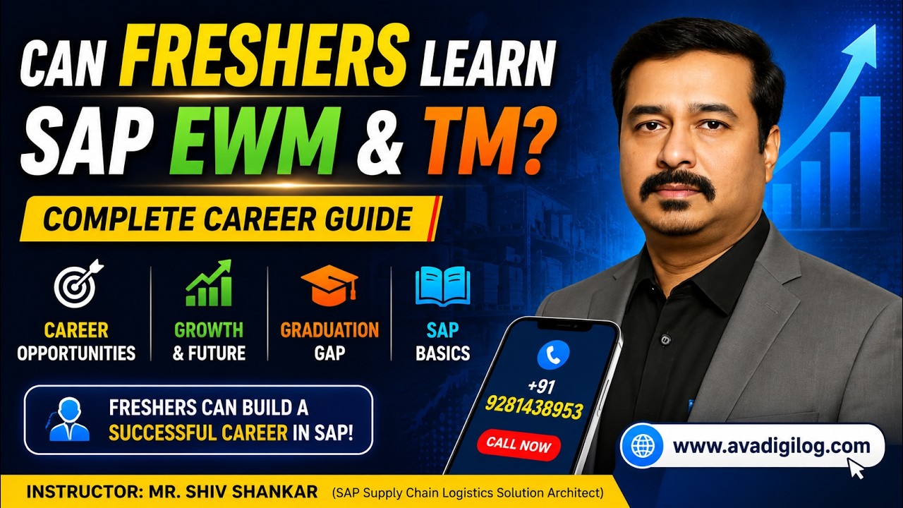 SAP EWM & SAP TM Career Roadmap | Job Roles, Skills & Career Opportunities @ShivShankarSAPTrainer
