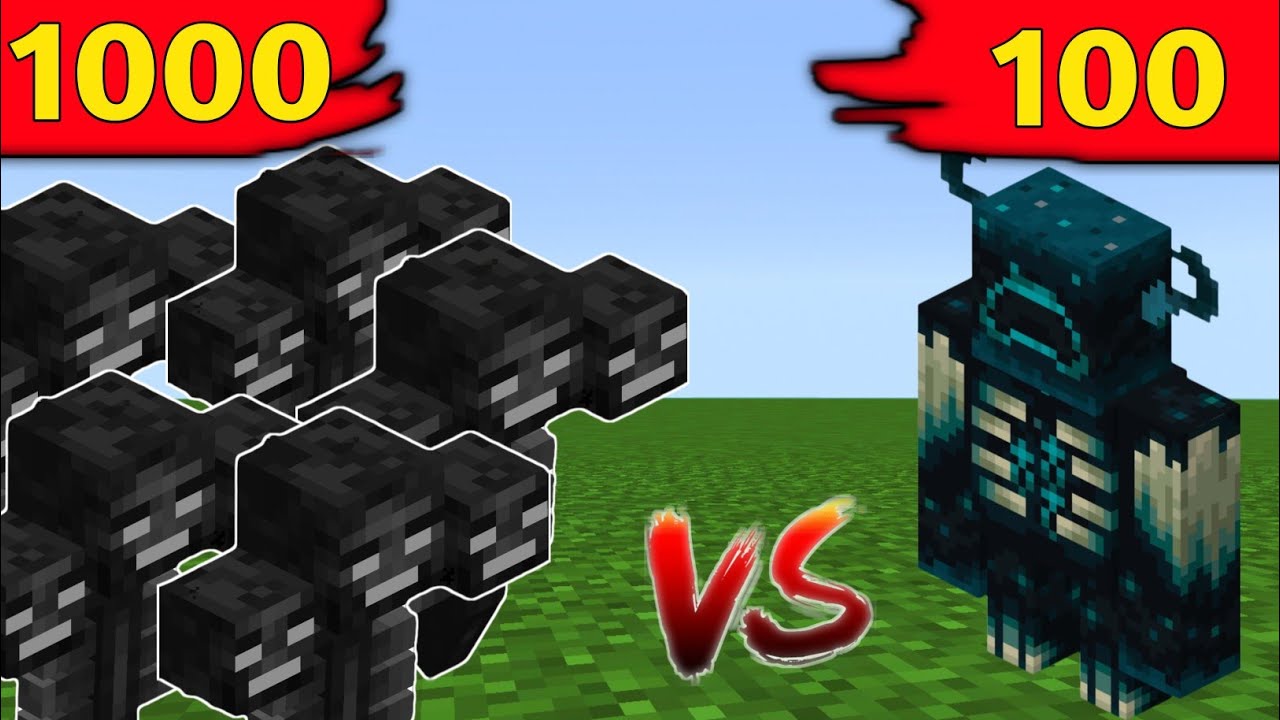 10 Wither Vs 20 Warden 💀