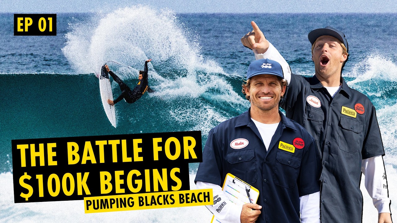 8 Pro Surfers vs. Pumping Blacks Beach