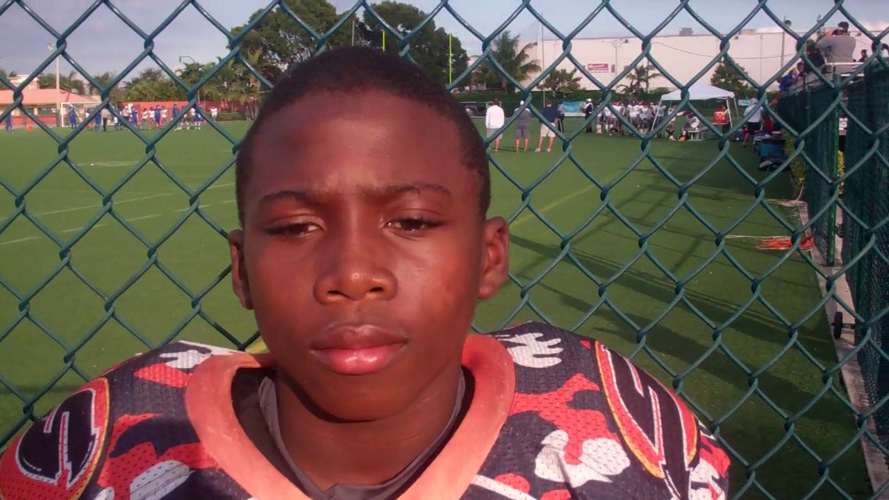 Stanquan Clark of Suniland Sundevils at Miami Xtreme Super Bowl Nov. 2016
