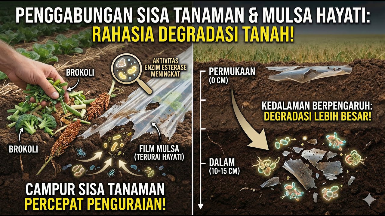 Mulsa dari Sisa Tanaman dan Bahan Organik Mempengaruhi Aktivitas Mikroba Permukaan Tanah