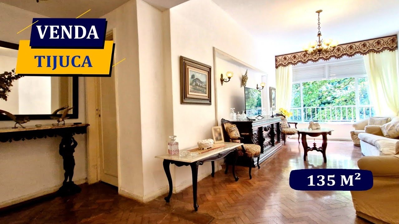TIJUCA RUA URUGUAI PARTE SEM SAÍDA PREÇO PARA REFORMAR 135M2 LINDA VISTA 3 QUARTOS 3 BANHEIROS VAGA