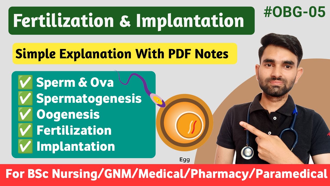 Fertilization And Implantation in Hindi | Spermatogenesis And Oogenesis in Hindi | OBG Lectures