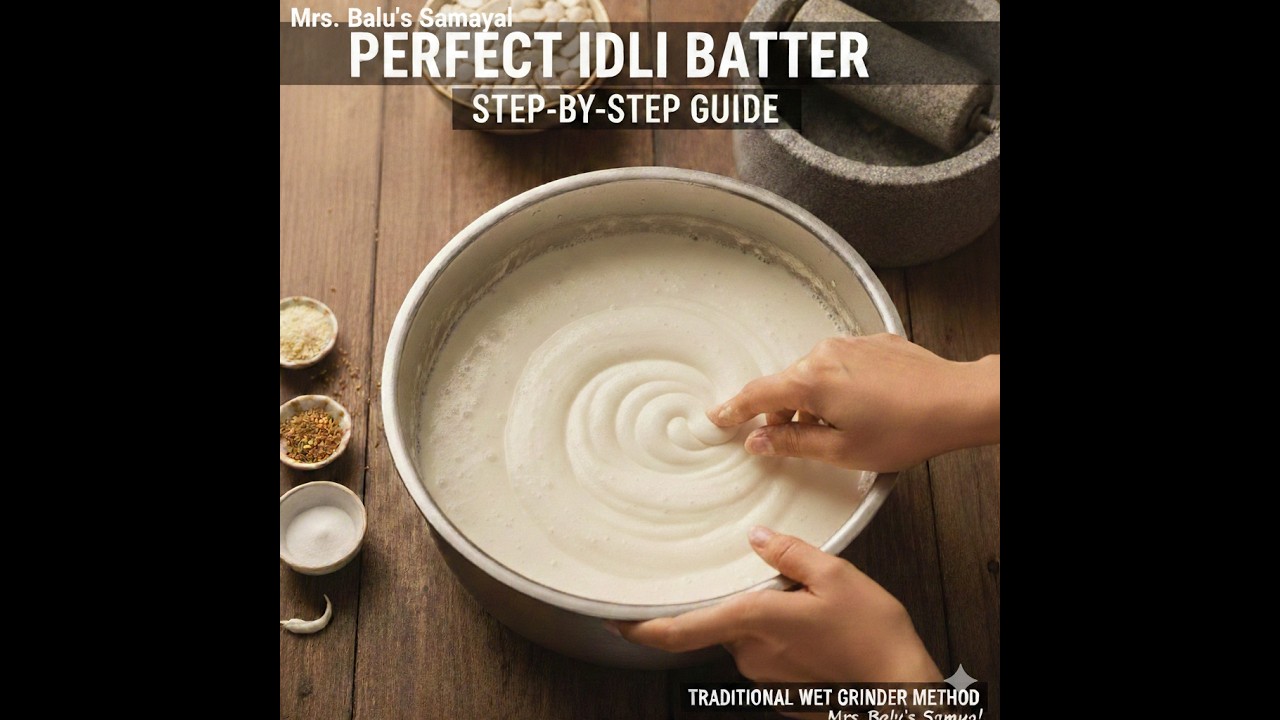 How to make Idly Batter - Idly Maavu
