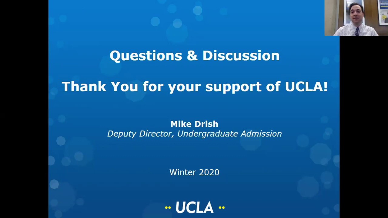 Undergraduate Admissions Update