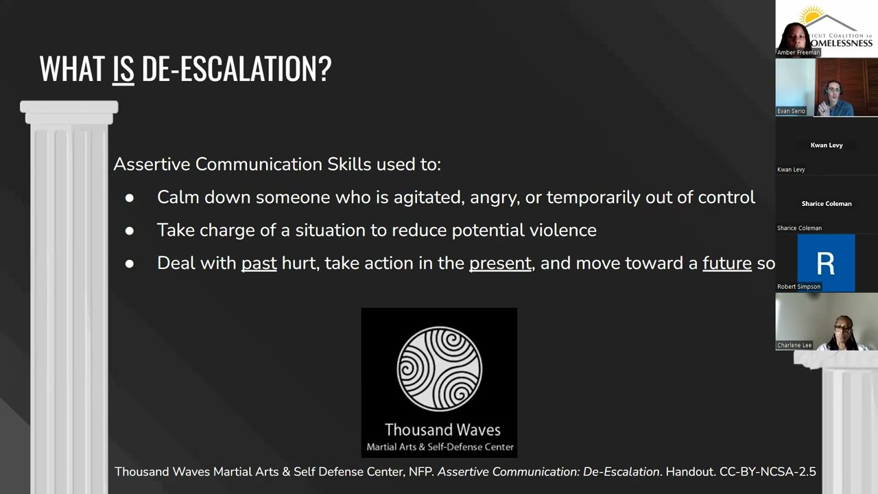 Crisis Intervention and De escalation Training