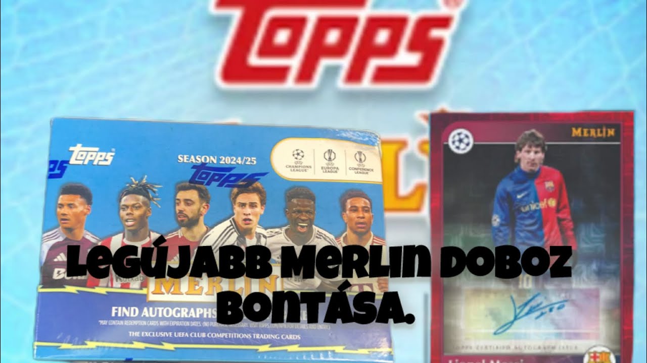 Új Széria ! Topps MERLIN 25/26 Blaster box Opening 