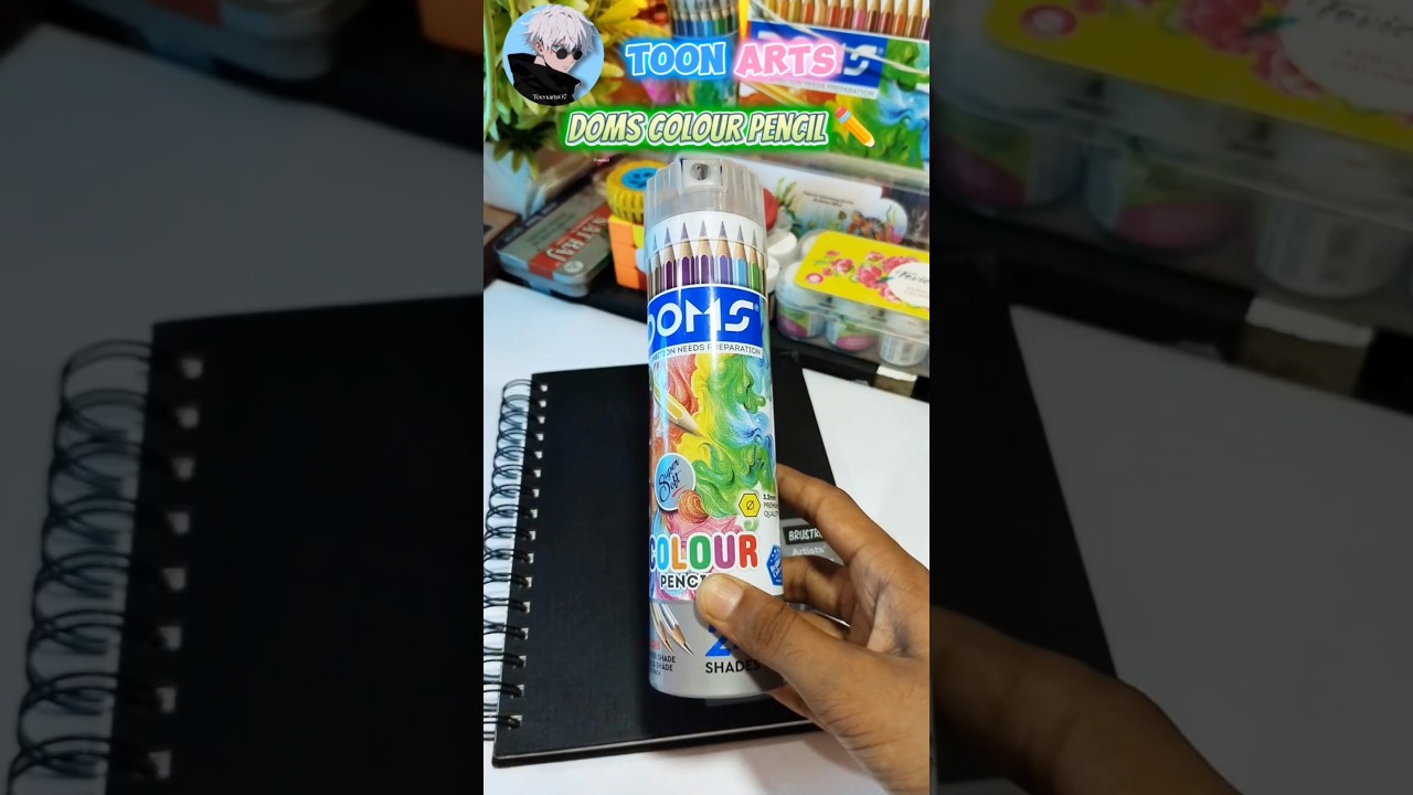 unboxing😱 of doms🤤 colourpencil @hakusenpaiarts #drawing #domscolor