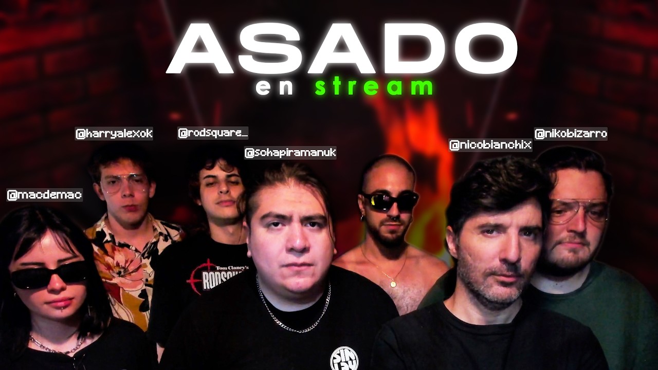 7 GORDOS HACIENDO UN ASADO