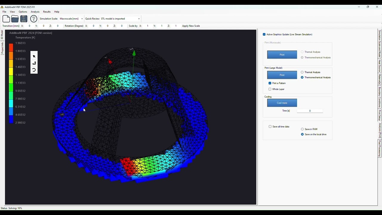 AdditiveM PBF 2025 Large Scale Simulation