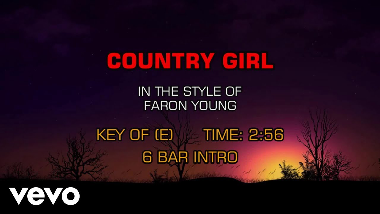 Faron Young - Country Girl (Karaoke)