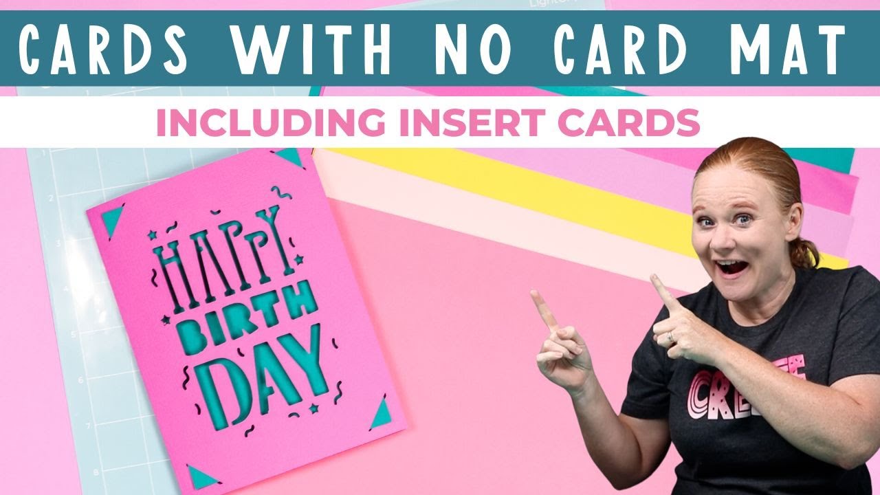 Cricut Cards with NO Card Mat (Make Insert Cards!)