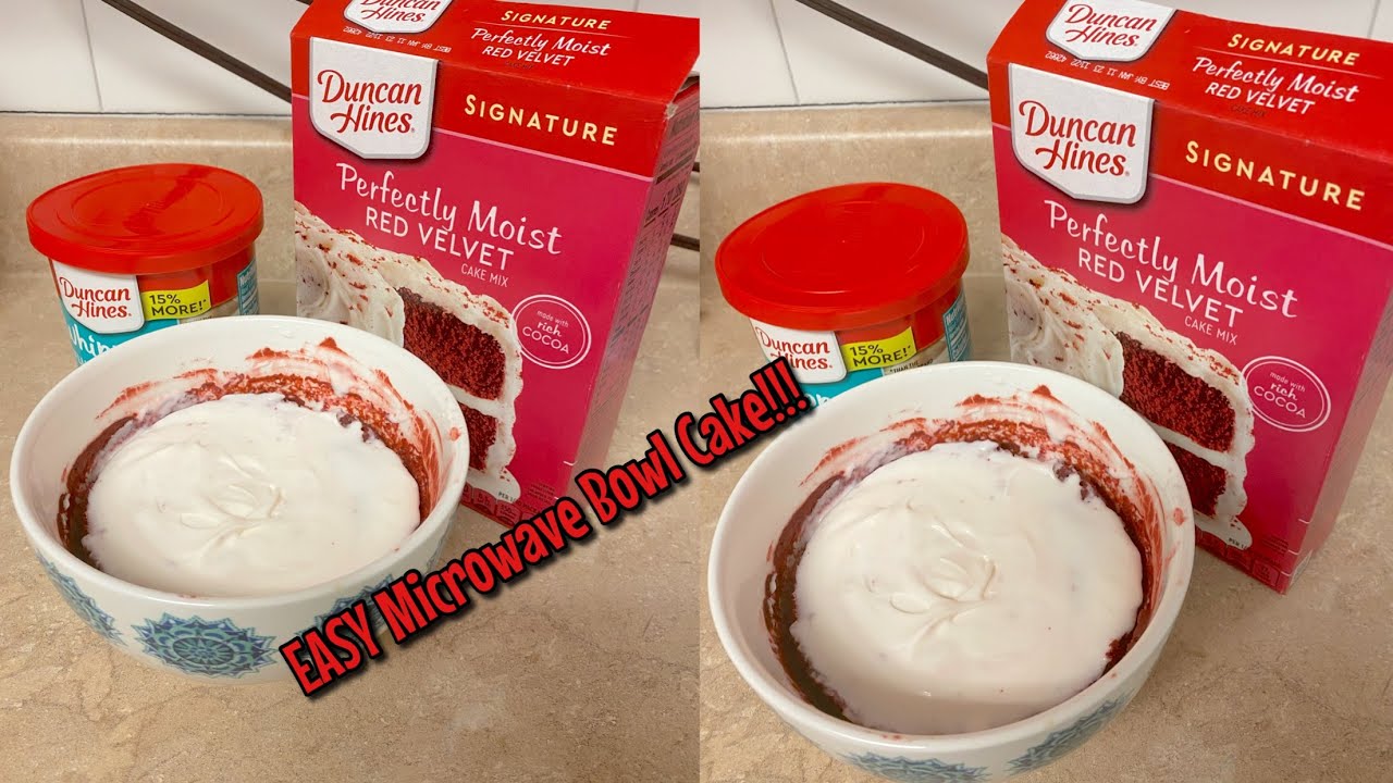 DIY Microwave Cake Bowl | Using Cake Mix!!!