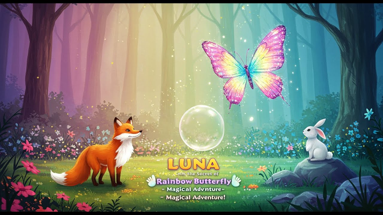 Luna and the Secret of the Rainbow Butterfly 🦋🌈 | A Magical Adventure Full of Courage and Kindness!