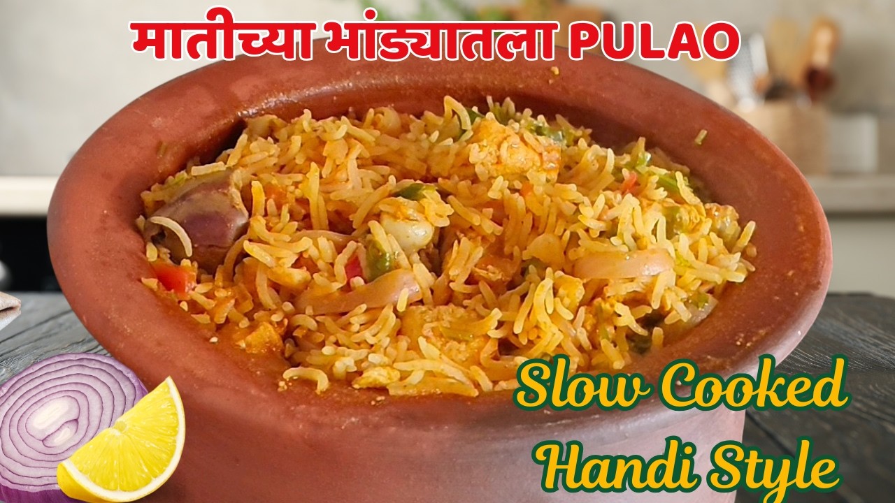 मातीच्या भांड्यातला चिकन पुलाव | Handi Chicken Pulao 🫕| One Pot Recipe