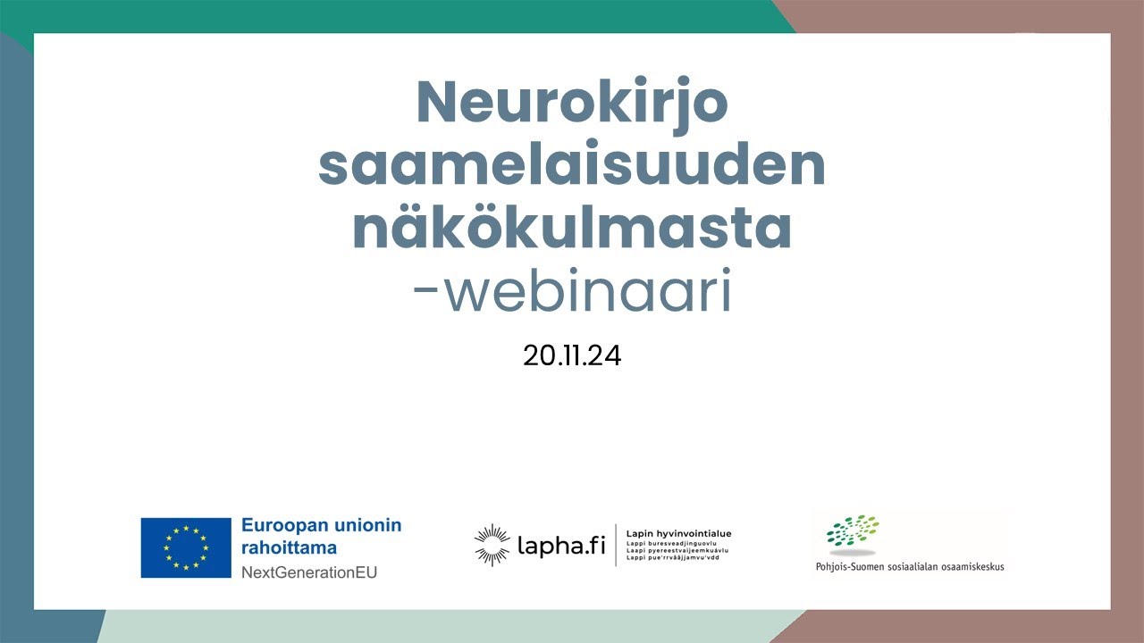 Neurokirjo saamelaisuuden näkökulmasta