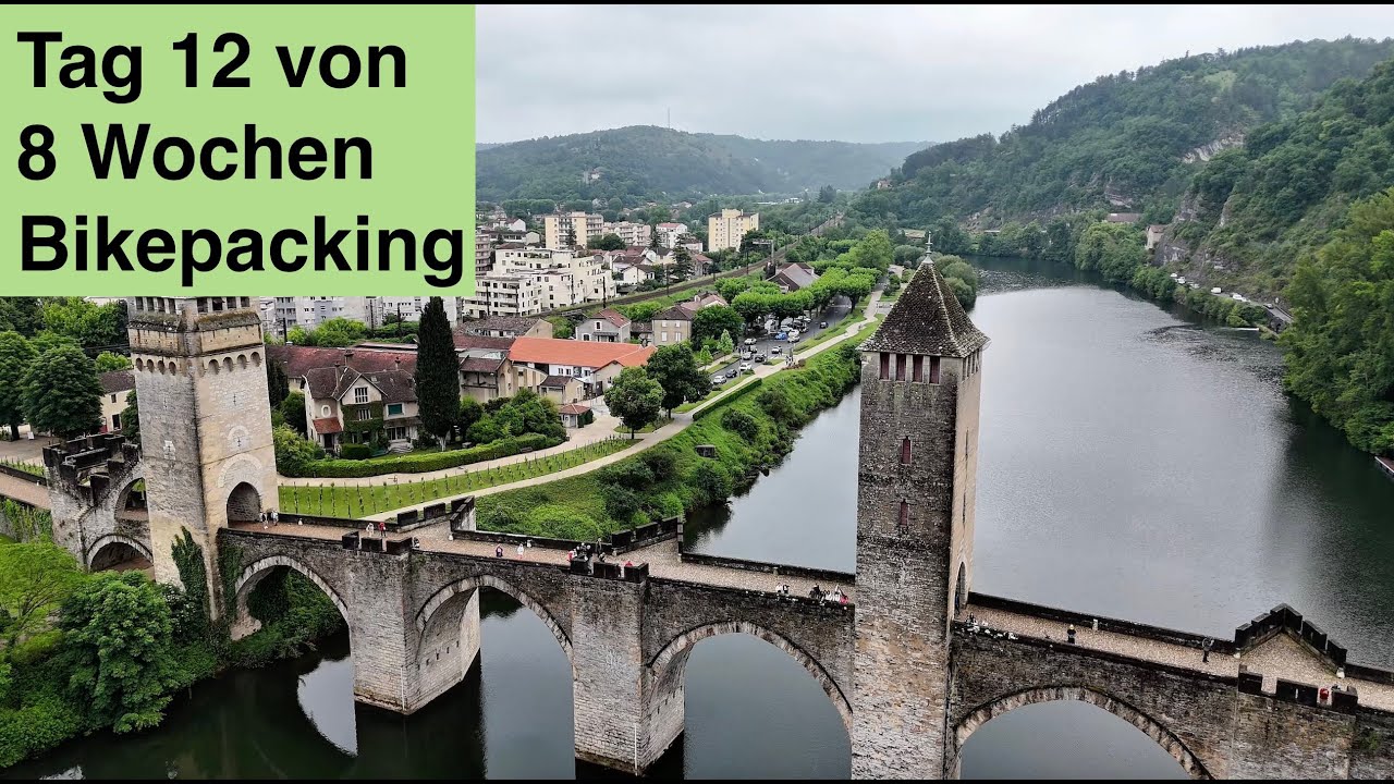 Tag 12 von 8 Wochen Bikepacking - Cahors - Lauzerte - Caudecoste - Astaffort