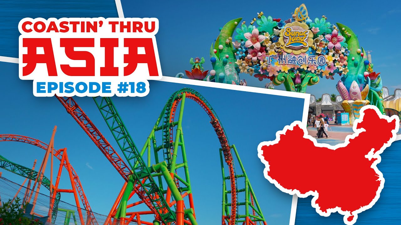 We Went to China!! Riding DUELING DRAGONS at Guangzhou Sunac Land!